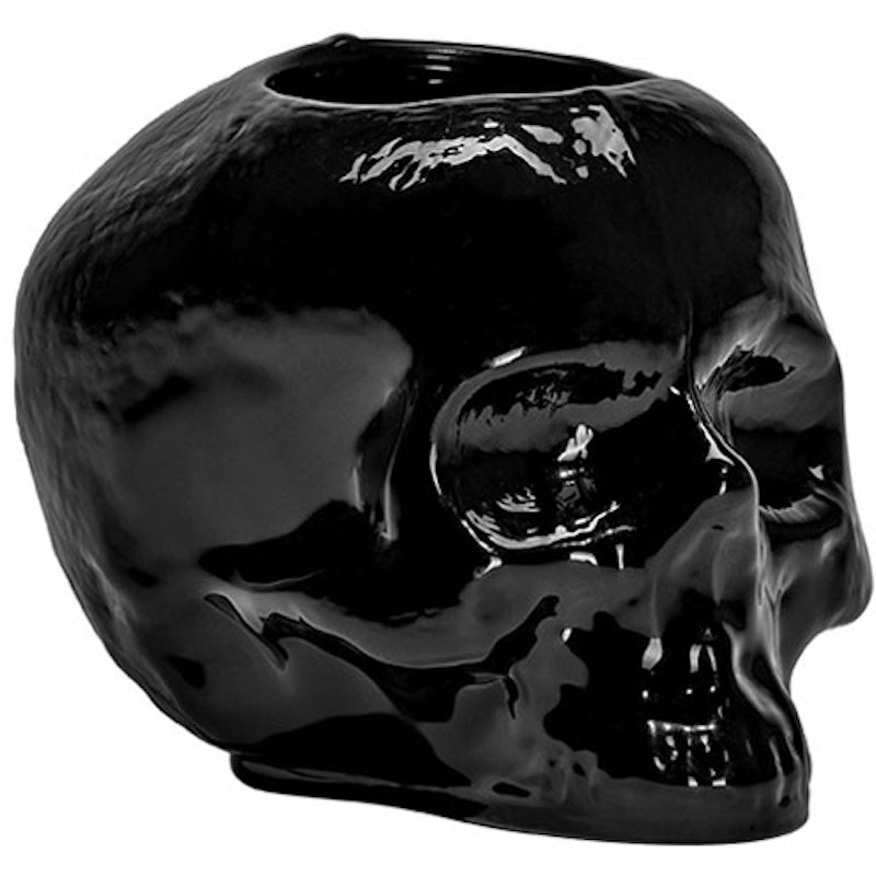 Still Life Skull Lyhty, Musta