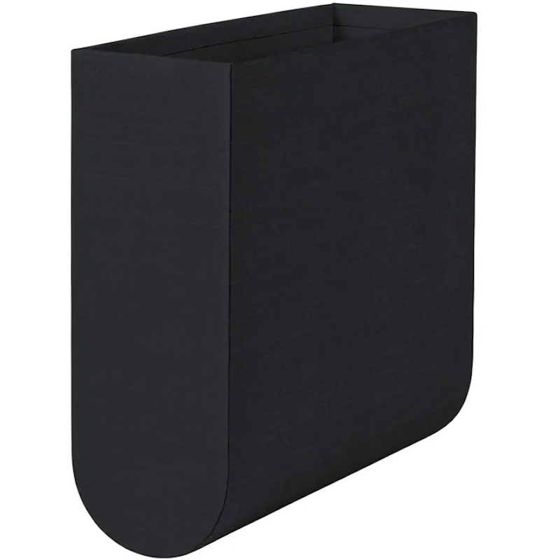 Curved Box Small, Musta