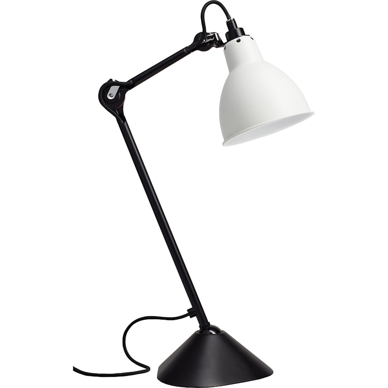 La Lampe Gras N°205 Pöytävalaisin, Musta / Valkoinen