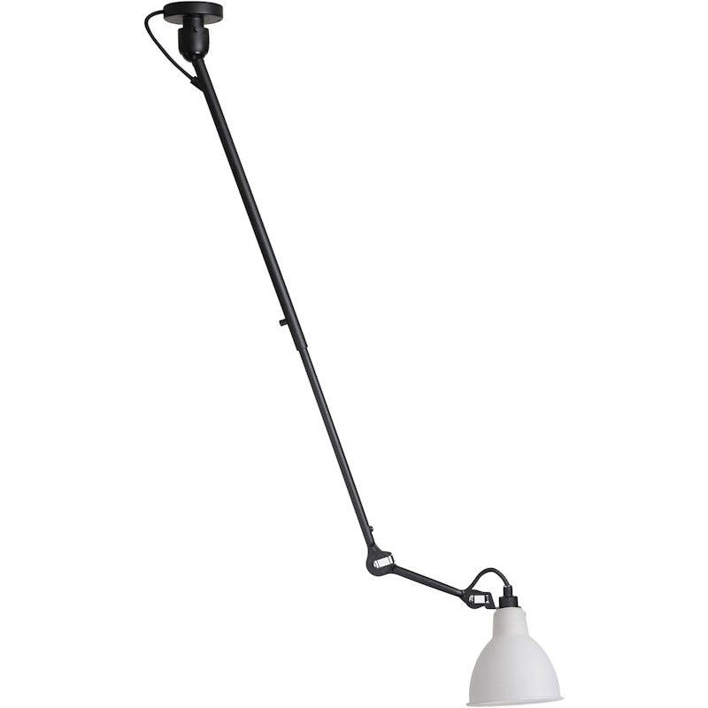 Lampe Gras N°302 Kattovalaisin, Musta / Huurrettu Lasi