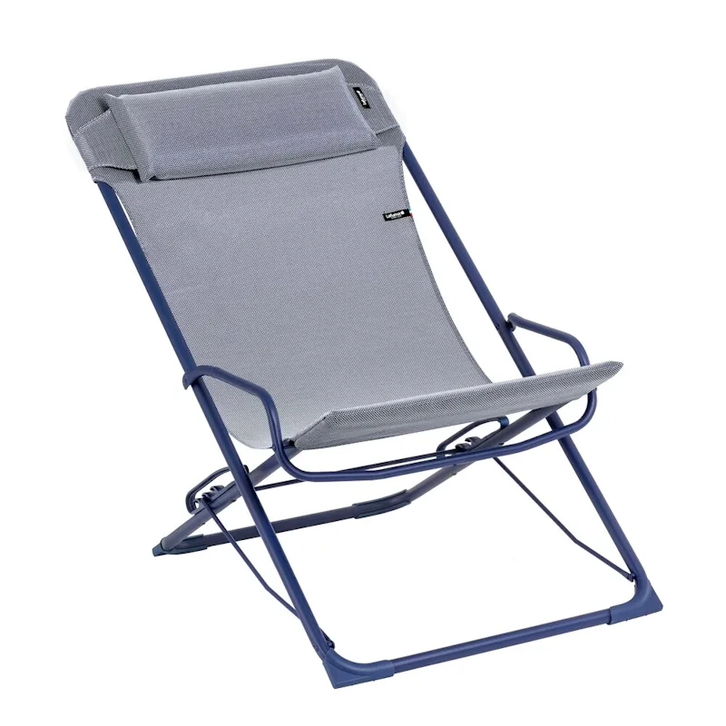 Transaswing Folding Rocking Deckchair, Blue