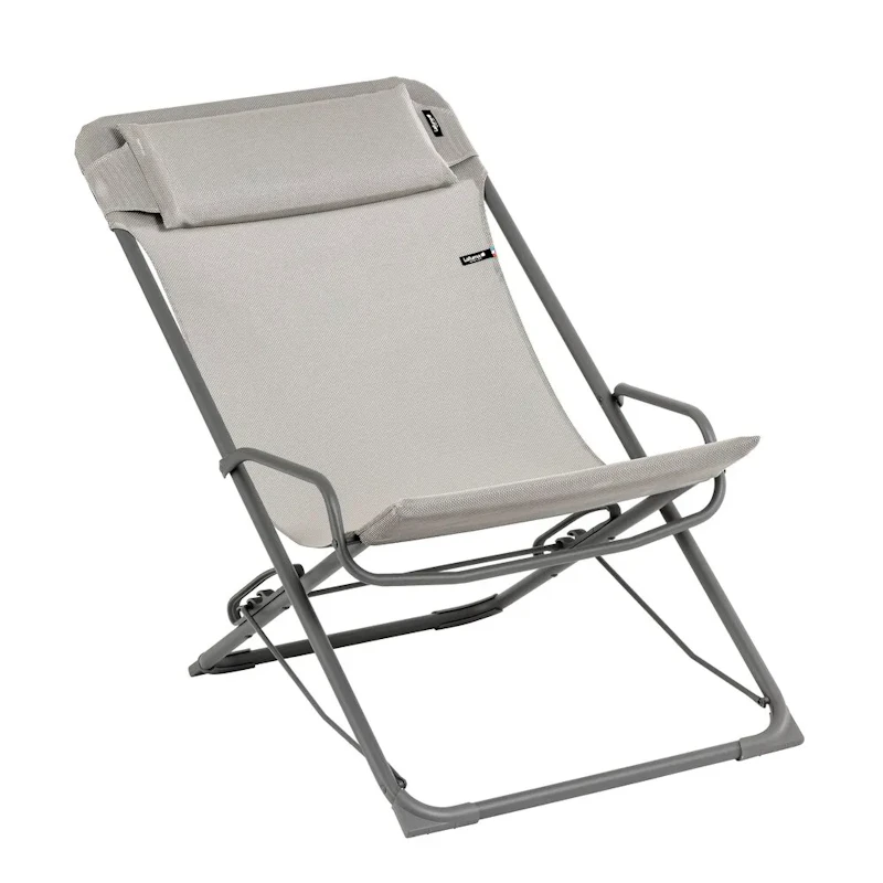 Transaswing Folding Rocking Deckchair, Grey