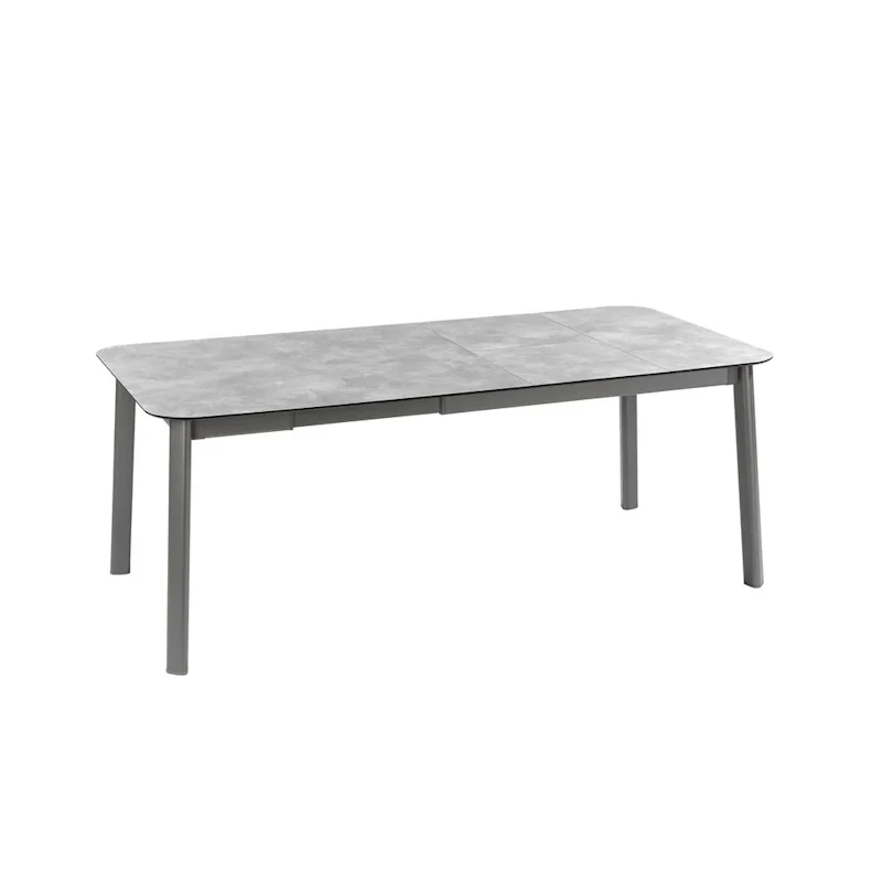 ORON TABLE 150/190x100 cm (HPL Top + Legs) Cement