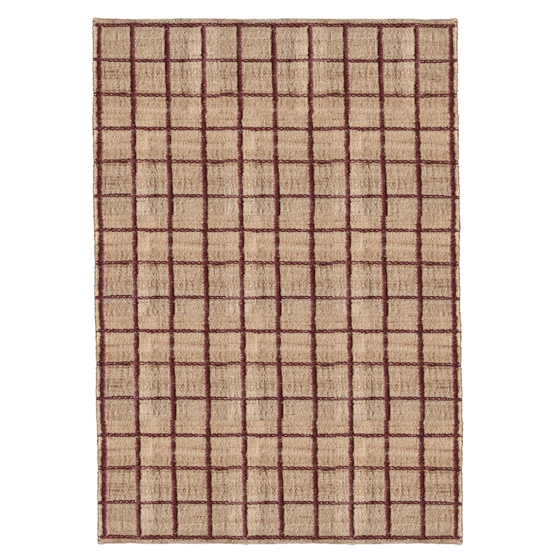 Strata Juuttimatto 180x270 cm, Burgundinpunainen
