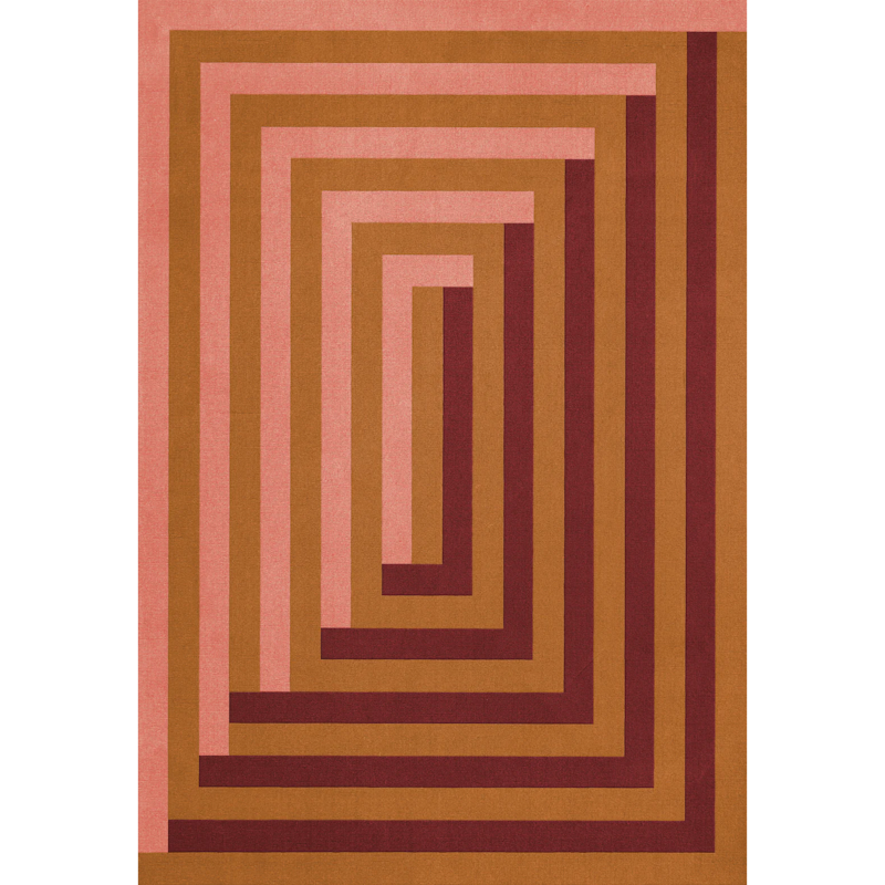 Teklan Labyrinth Villamatto 300x400 cm, Koralli / Pinkki