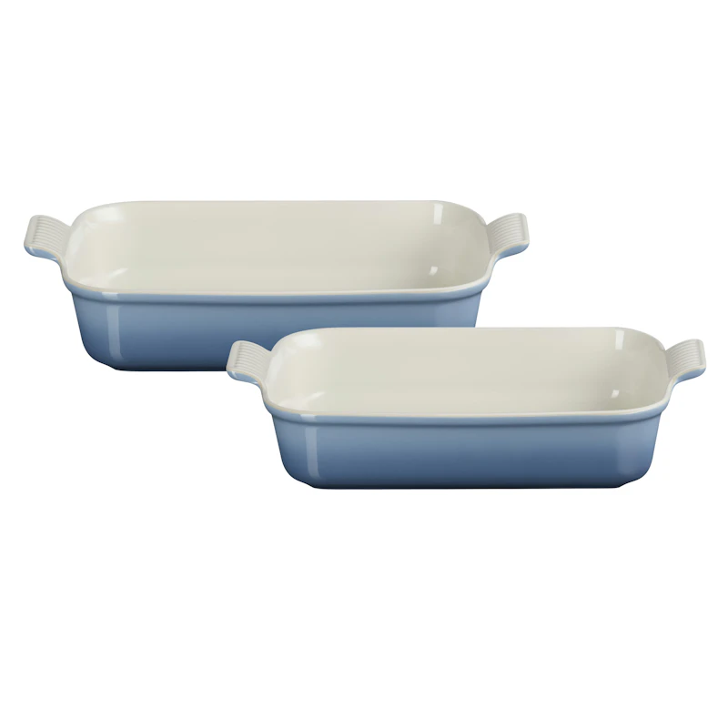 Heritage Oven Dishes 26 + 32 cm, Chambray