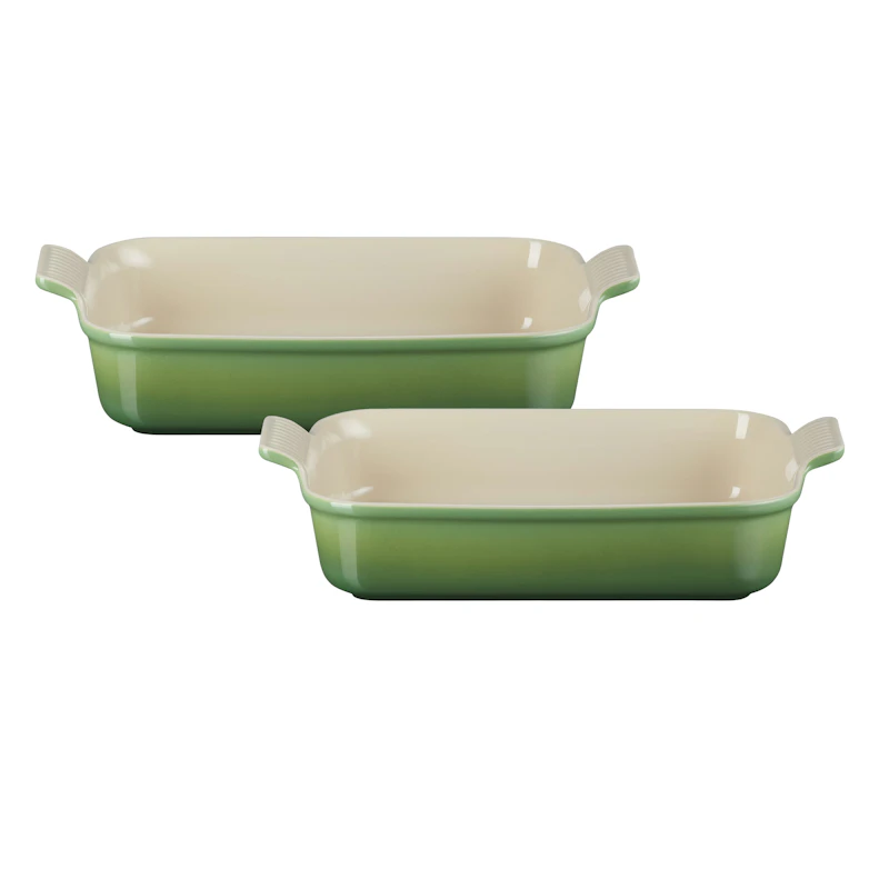 Heritage Oven Dishes 26 + 32 cm, Bamboo Green