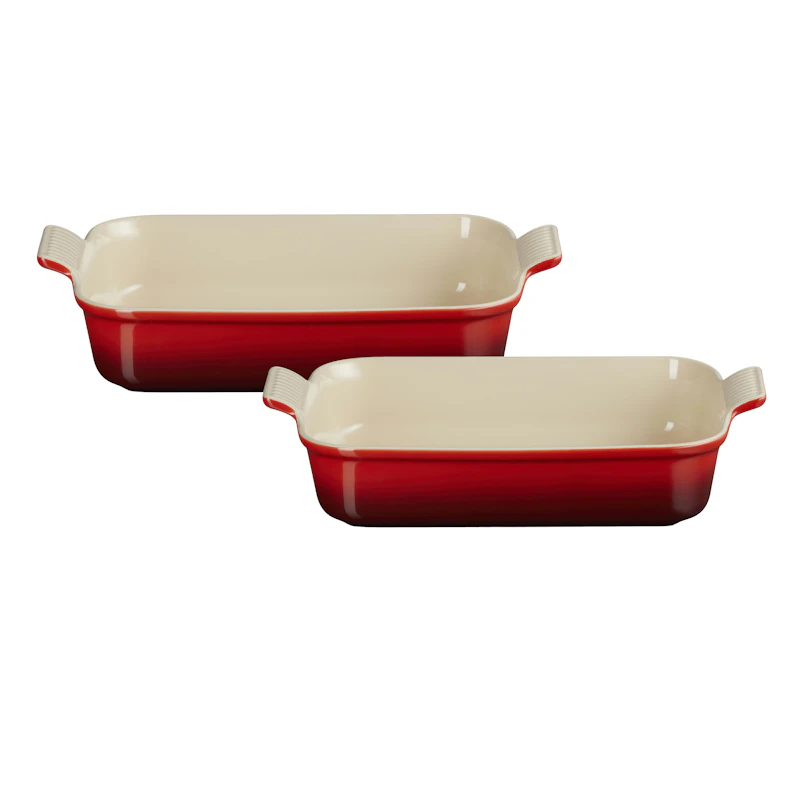 Heritage Oven Dishes 26 + 32 cm, Cerise