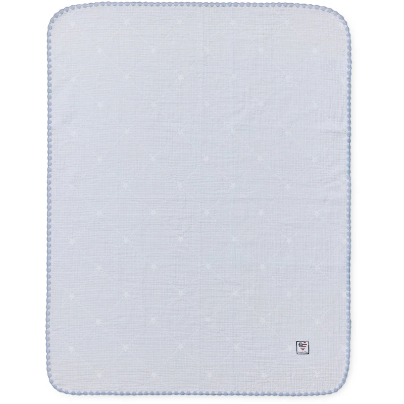 Baby Signature Star Huopa 70x75 cm, Valkoinen / Sininen