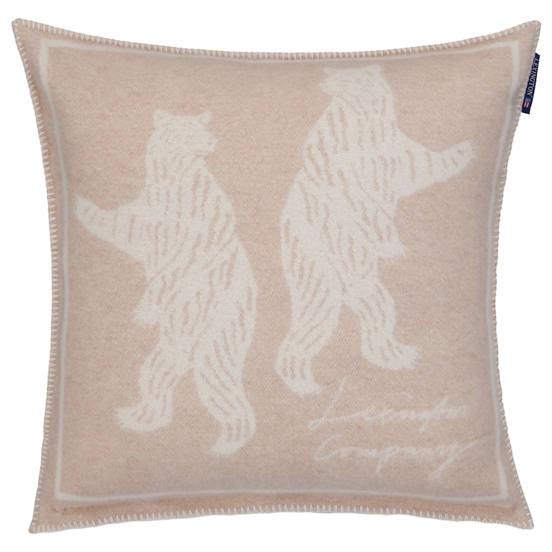 Bears Jacquard Tyynynpäällinen 50x50 cm, Beige