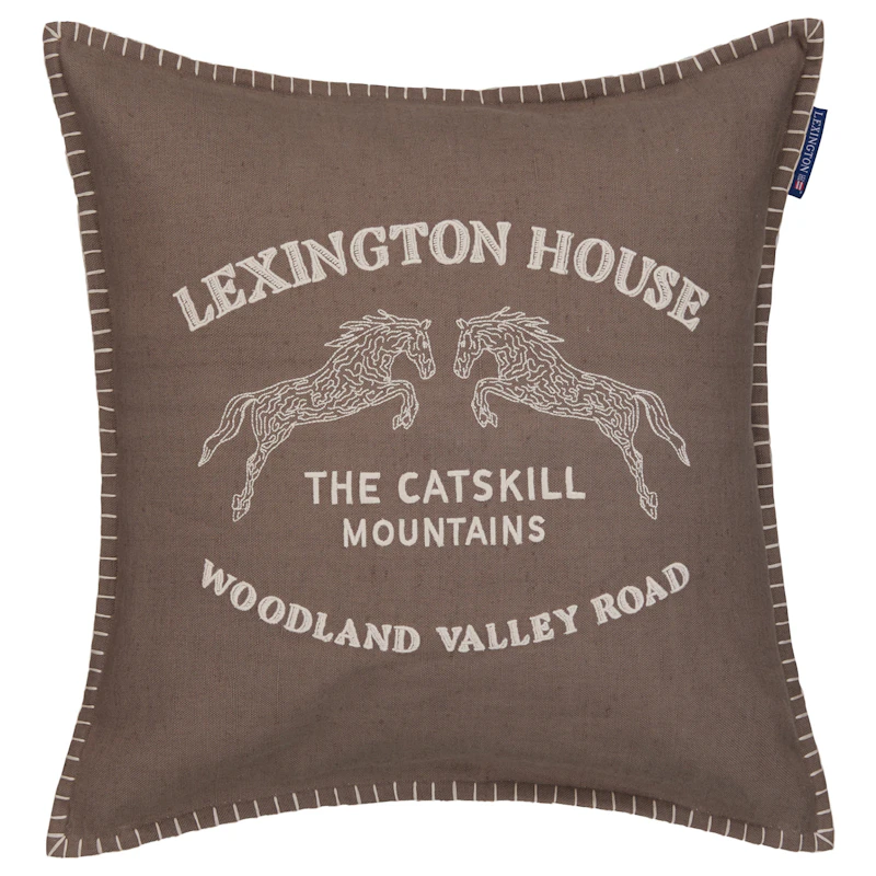 Catskills Logo Tyynynpäällinen 50x50 cm, Ruskea