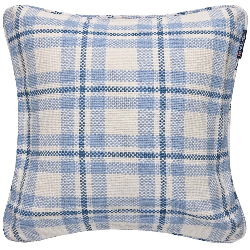 Checked Organic Tyynynpäällinen 50x50 cm, Sininen