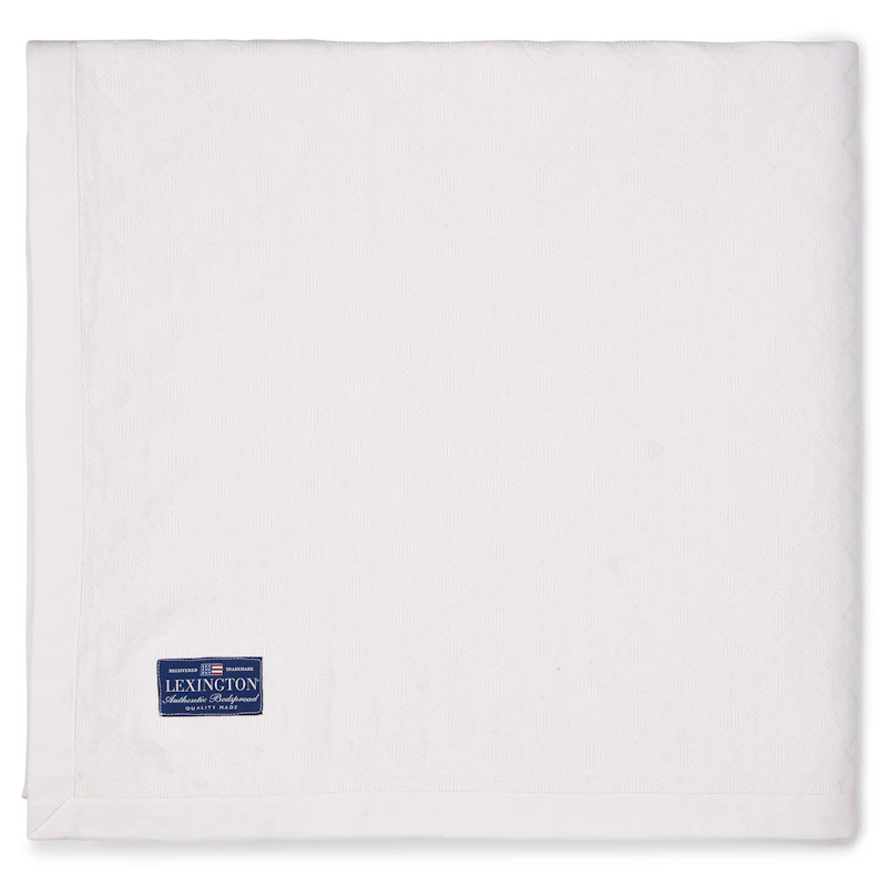 Diamond Jacquard Päiväpeite 160x240 cm, Valkoinen