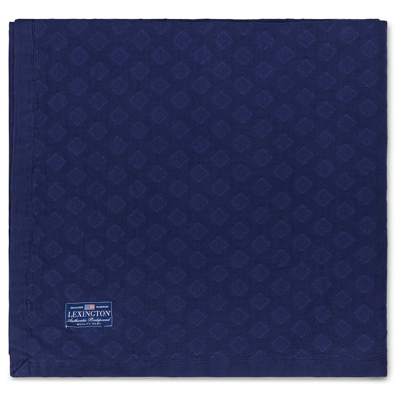 Diamond Jacquard Päiväpeite 160x240 cm, Tummansininen