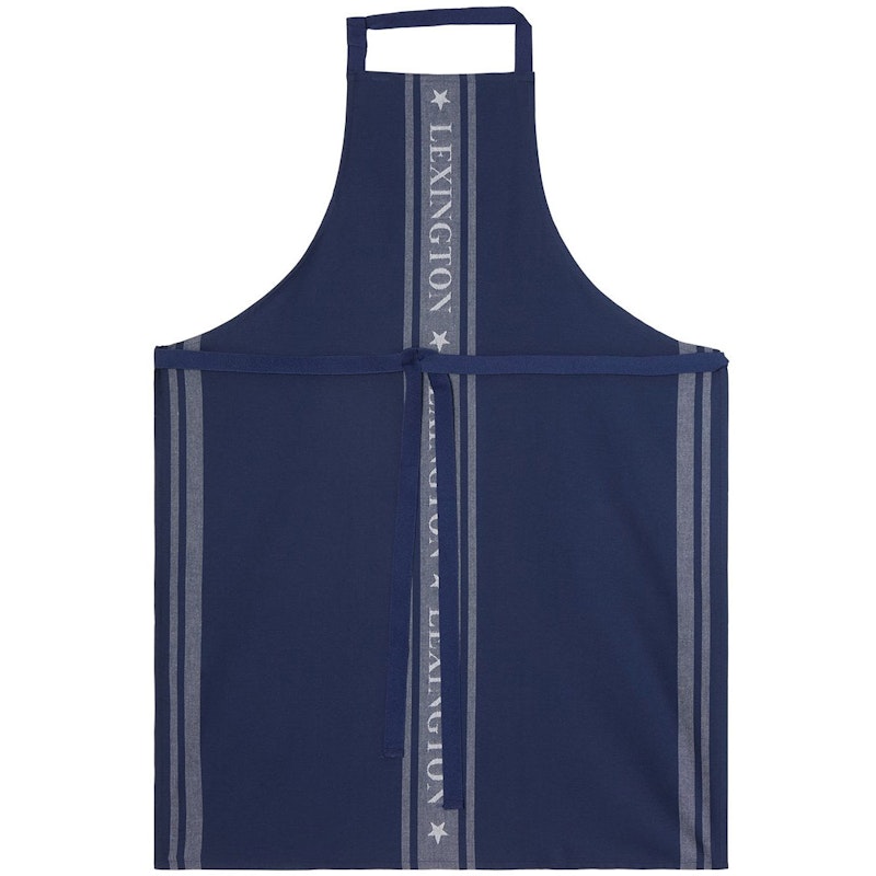 Icons Cotton Jacquard Star Esiliina, Valkoinen / Dress Blue