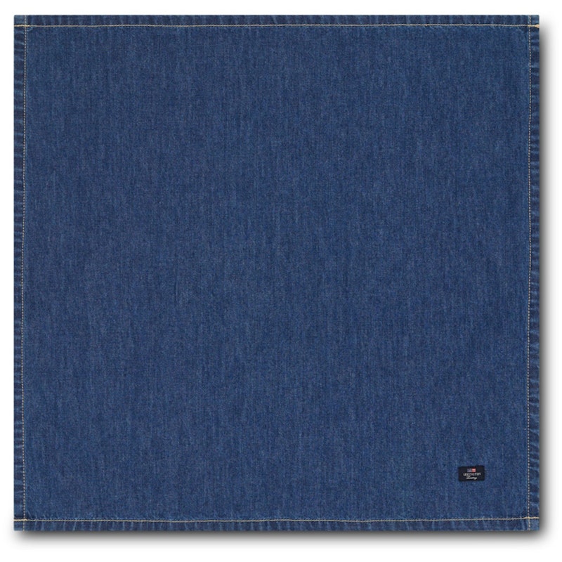 Icons Cotton Twill Denim Servetti, 50x50 cm