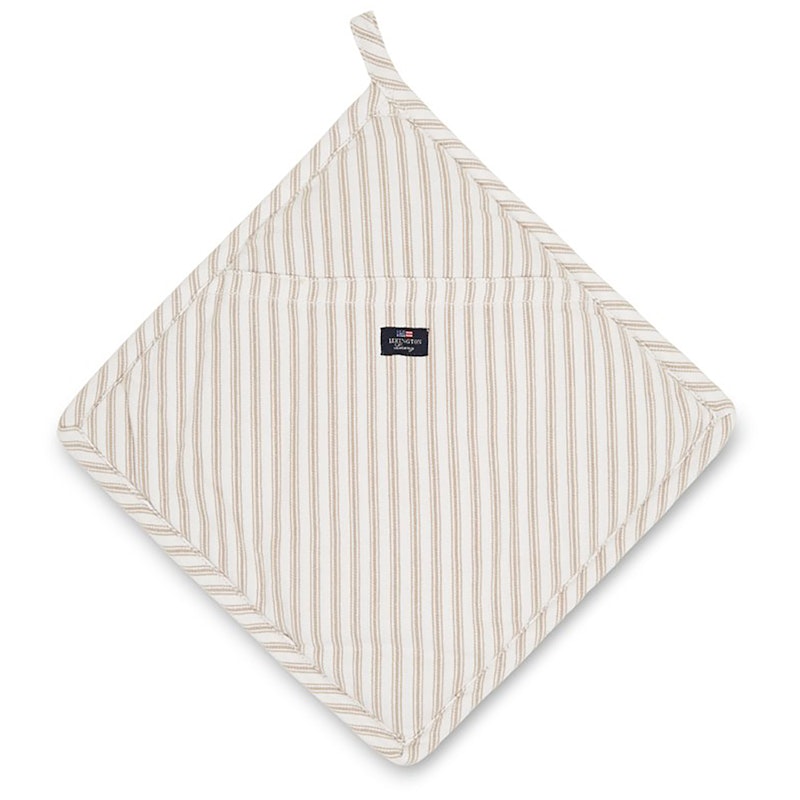 Icons Herringbone Striped Patalappu, Beige