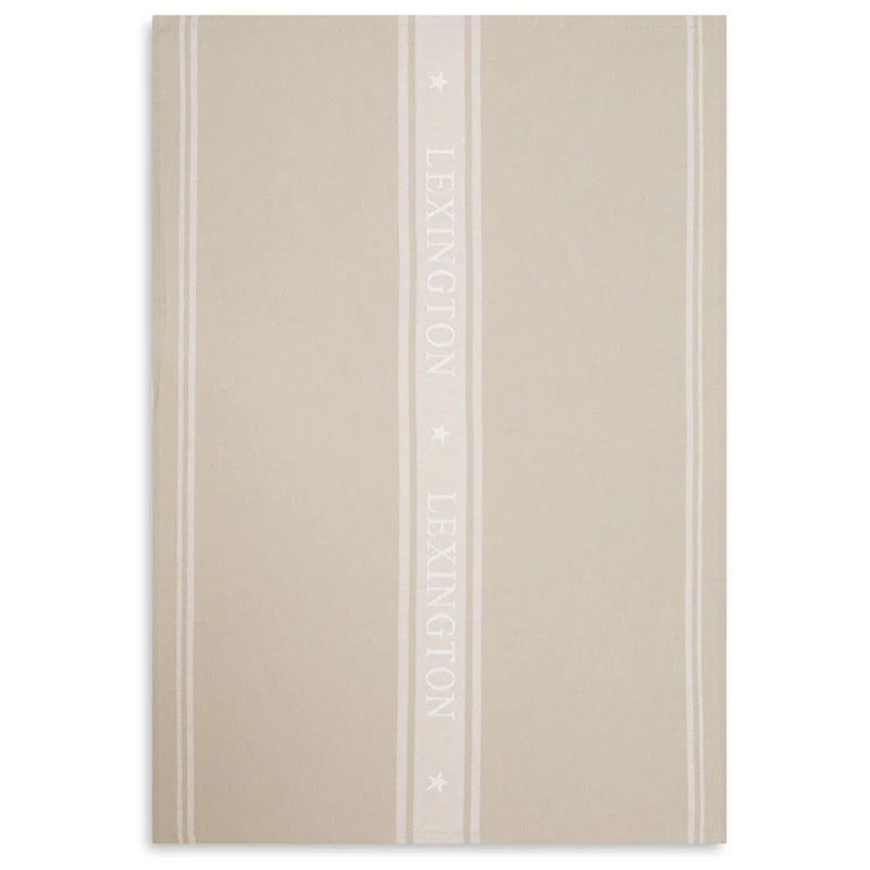 Icons Jacquard Star Keittiöpyyhe, Beige