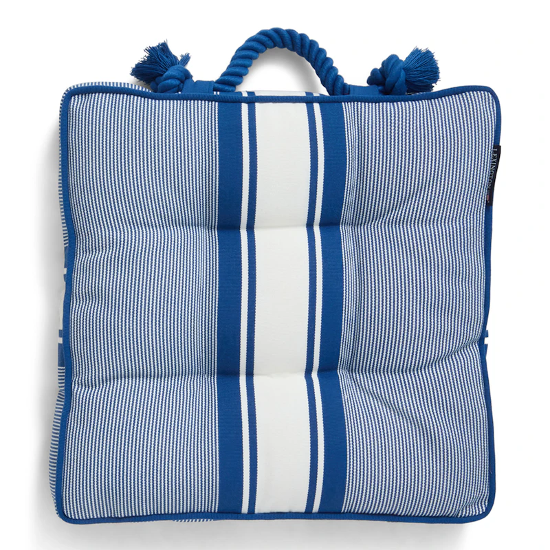 Istuintyyny 40x40 cm, Valkoinen / Sininen