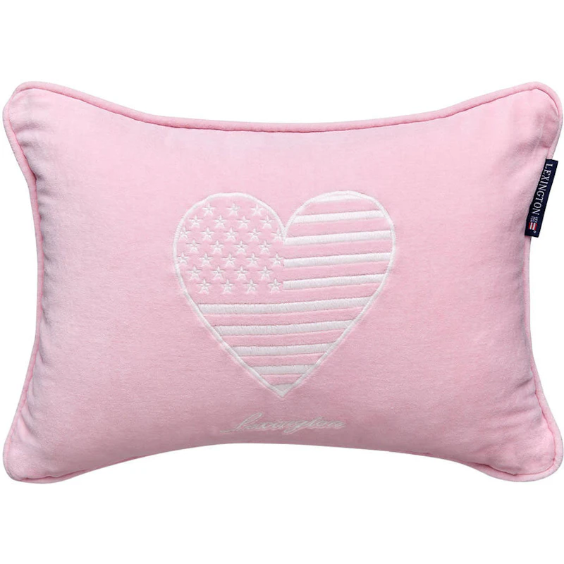 Kids Organic Cotton Velvet Tyynynpäällinen 30x40 cm, Pinkki