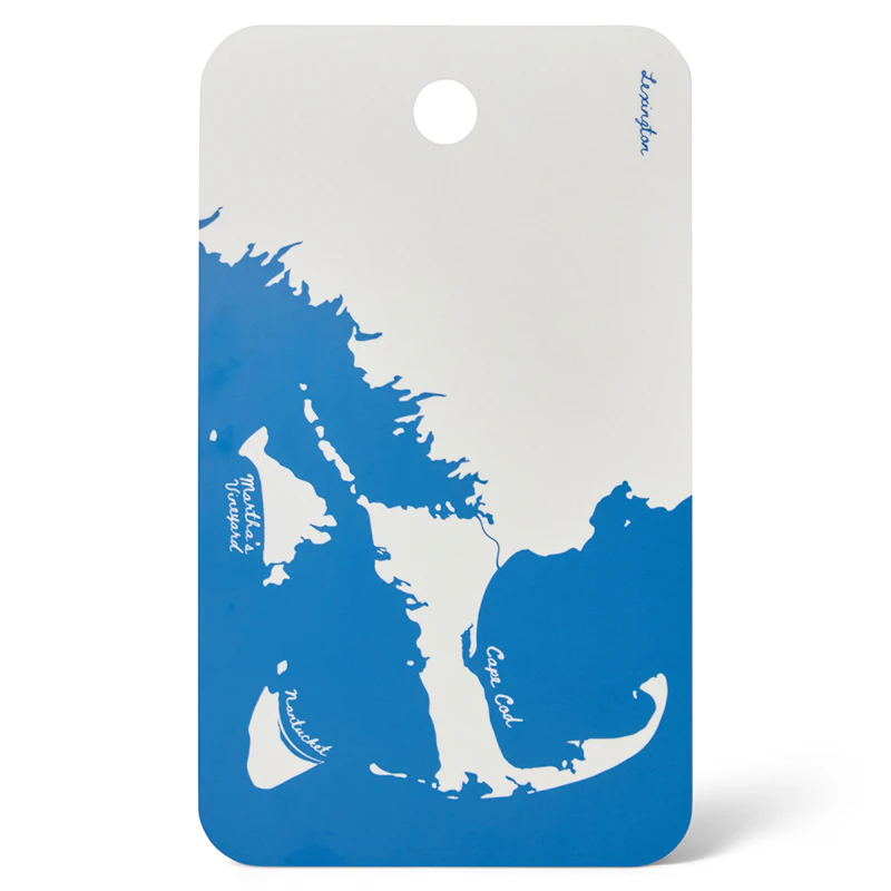 Leikkuulauta 20x34 cm, Valkoinen / Sininen