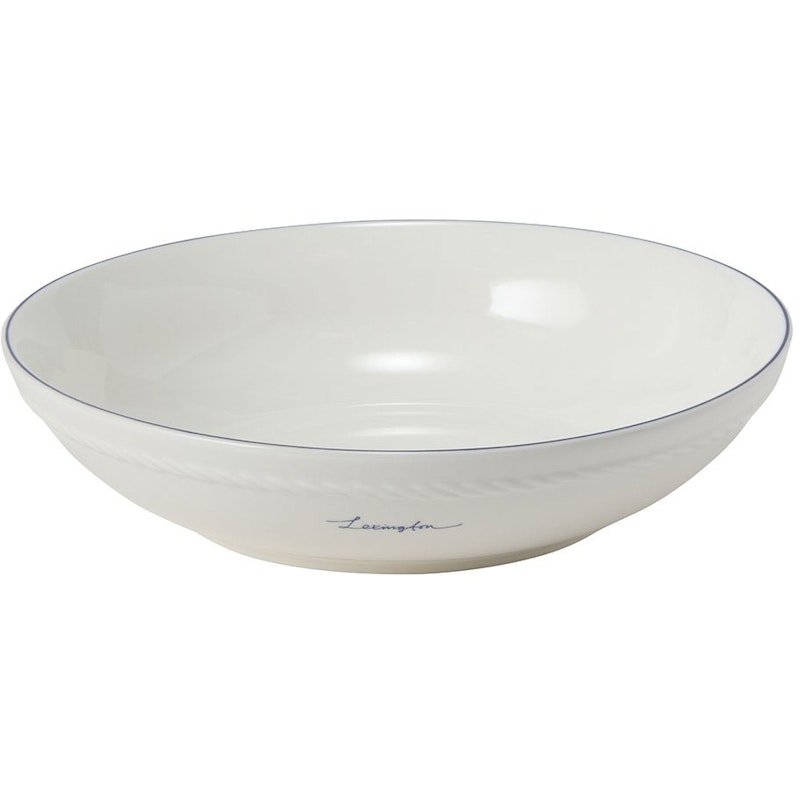 Lexington Porcelain Medium Kulho 22 cm, Valkoinen / Tummansininen