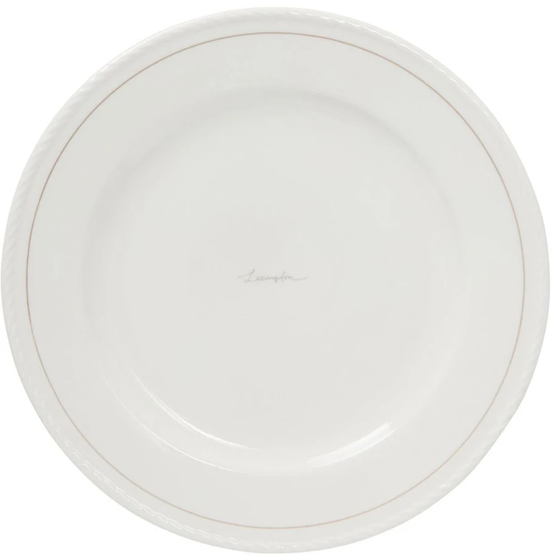 Lexington Porcelain Pääruokalautanen 27,5 cm 4 kpl:n pakkaus, Valkoinen / Beige