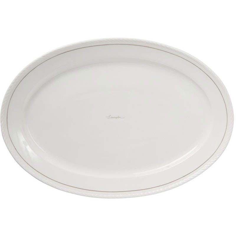 Lexington Porcelain Tarjoiluastia Soikea, Valkoinen / Beige