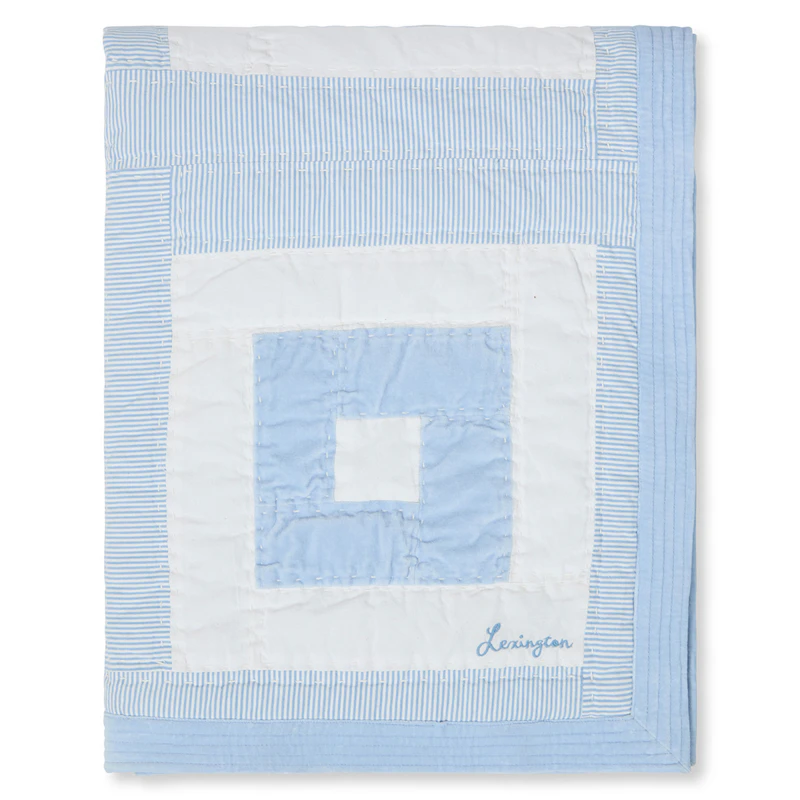 Päiväpeite 240x260 cm, Valkoinen / Sininen