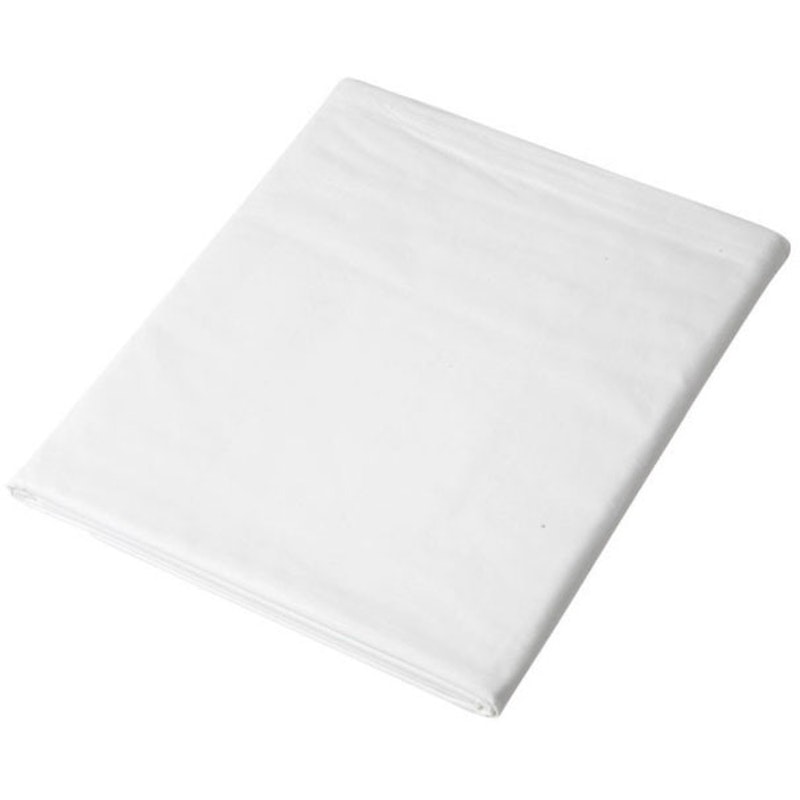 Pocket Cotton Percale Lakana Valkoinen, 90x200 cm