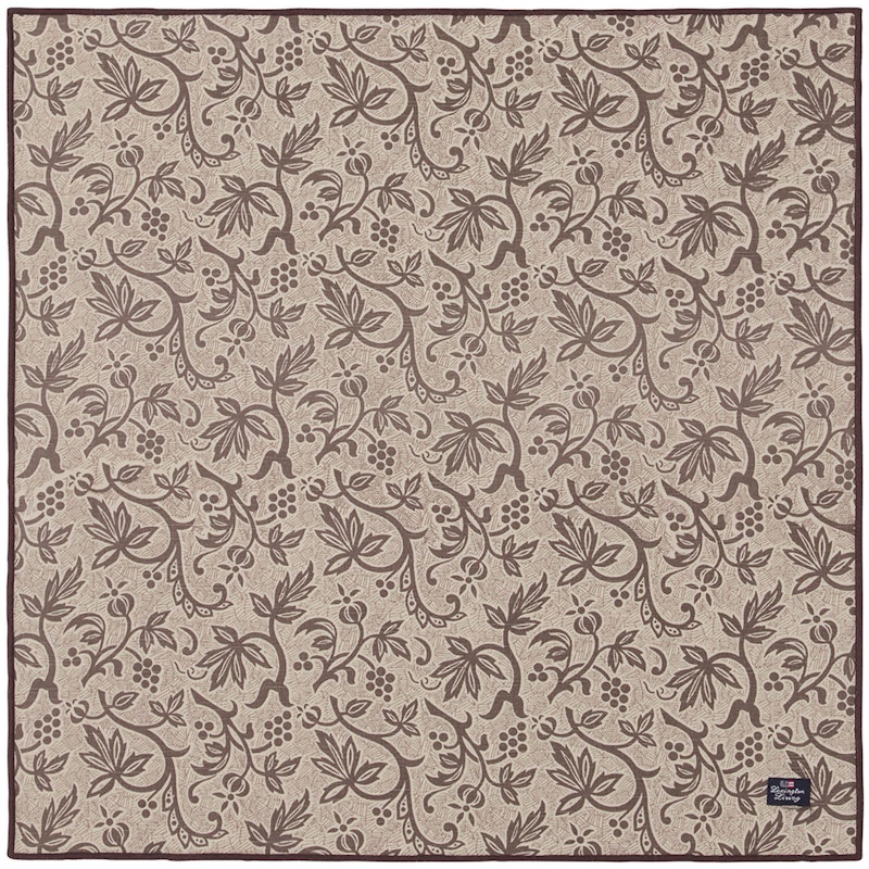 Printed Recycled Cotton Servetti 50x50 cm, Ruskea/Beige