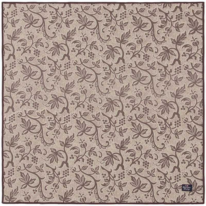 Printed Recycled Cotton Servetti 50x50 cm, Ruskea/Beige