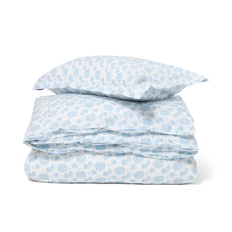 Floral Pussilakanasetti 210x150 cm, Sininen / Valkoinen