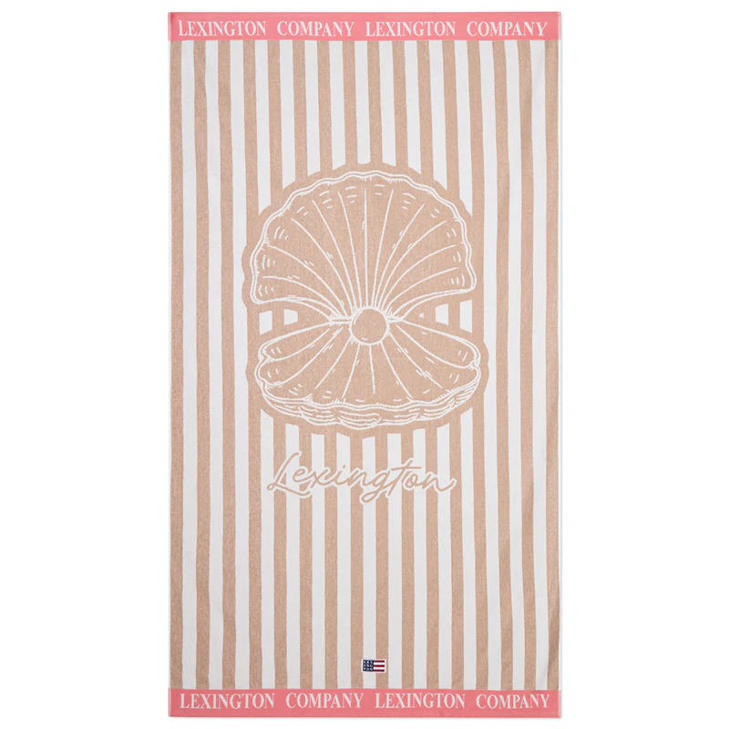 Rantapyyhe, Pinkki / Beige