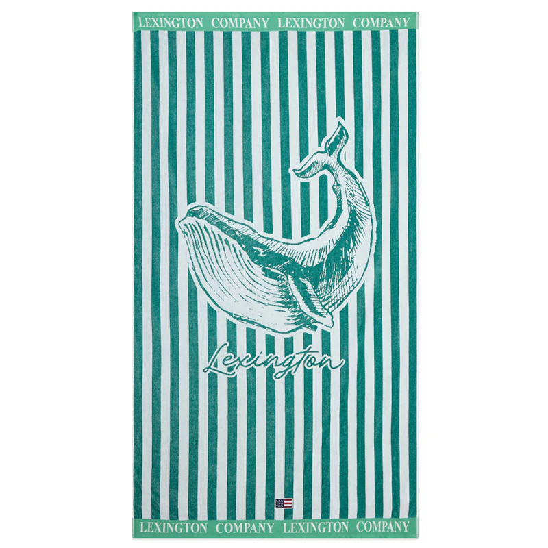 Rantapyyhe, Vihreä / Valkoinen