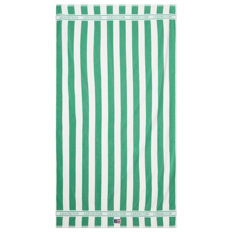 Rantapyyhe Raidallinen, Vihreä