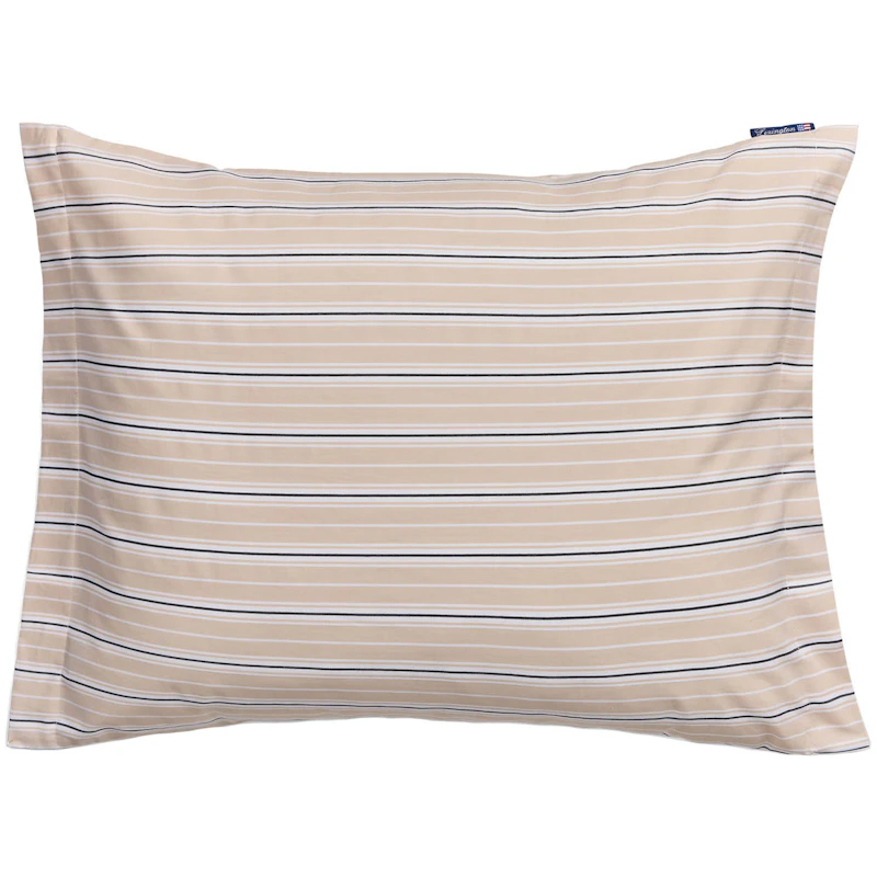 Striped Poplin Tyynynpäällinen 50x60 cm, Beige