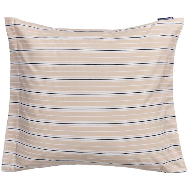 Striped Poplin Tyynynpäällinen 65x65 cm, Beige