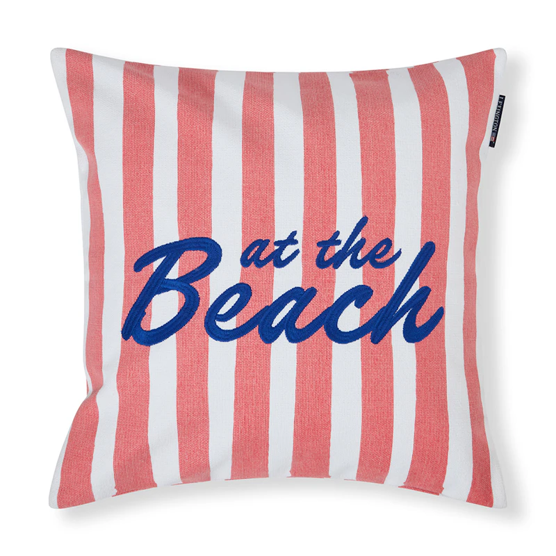 Tyynynpäällinen 50x50 cm, Pinkki / Valkoinen