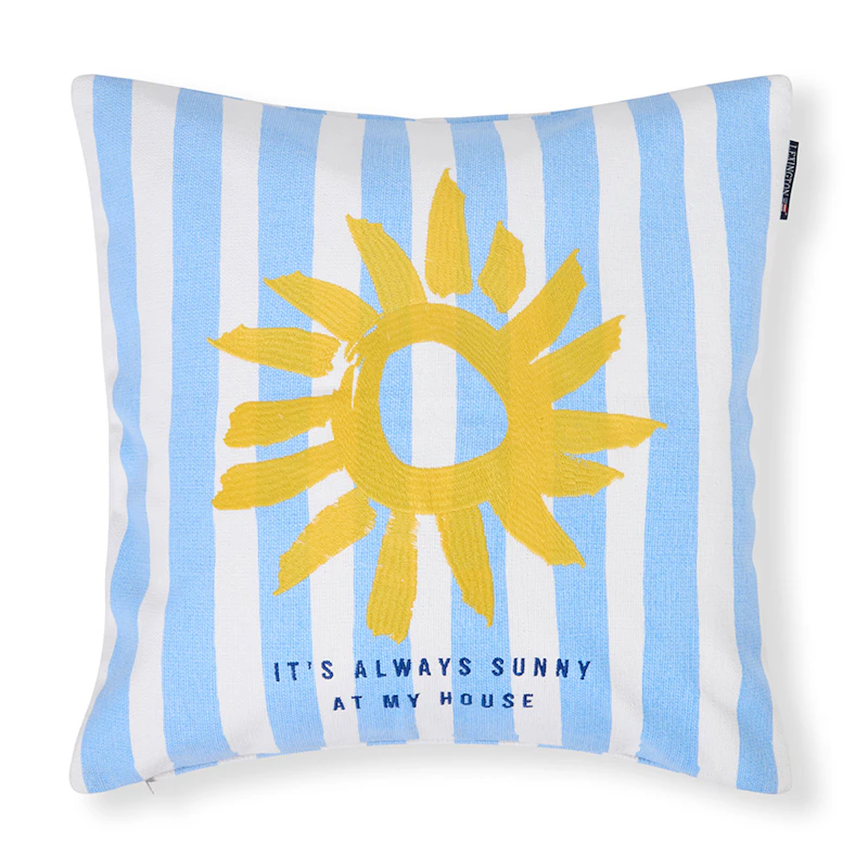 Tyynynpäällinen 50x50 cm, Sininen / Valkoinen