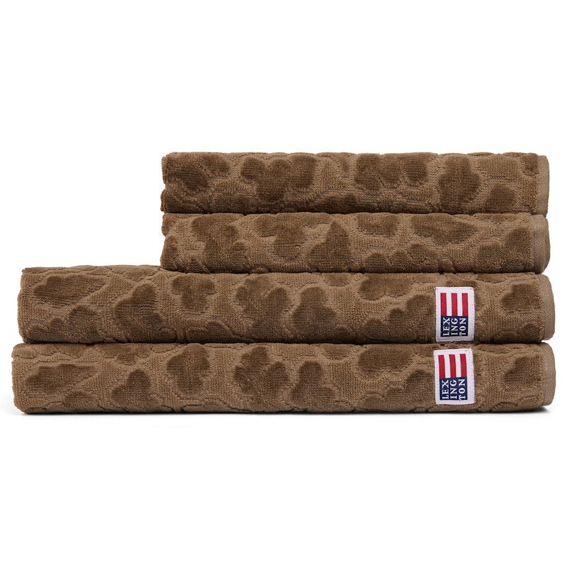 Velour Jacquard Leaves Pyyhe 70x130 cm