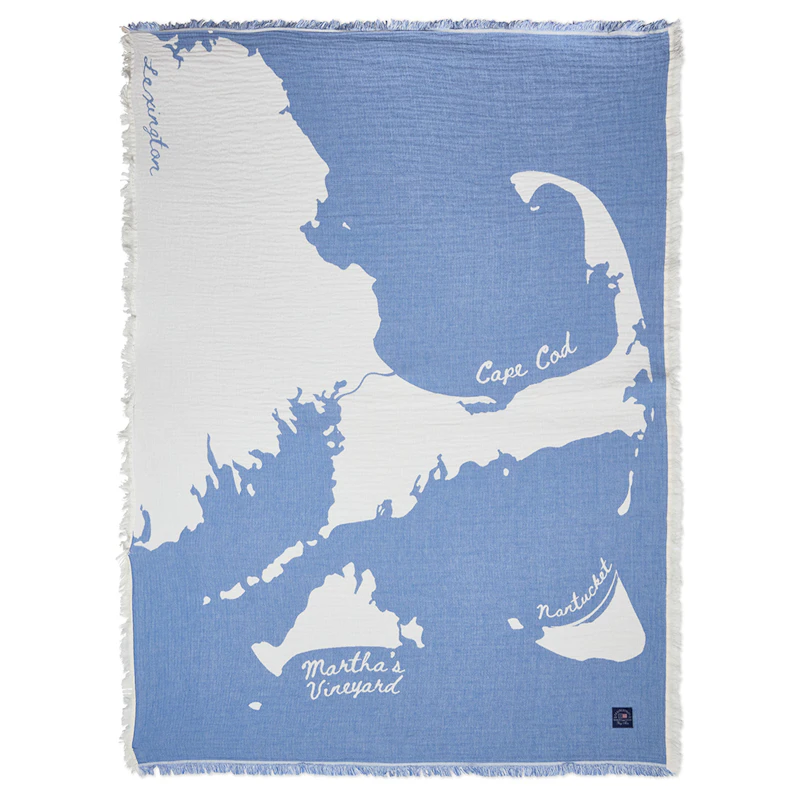 Viltti jossa on kartta-aihe 160x200 cm