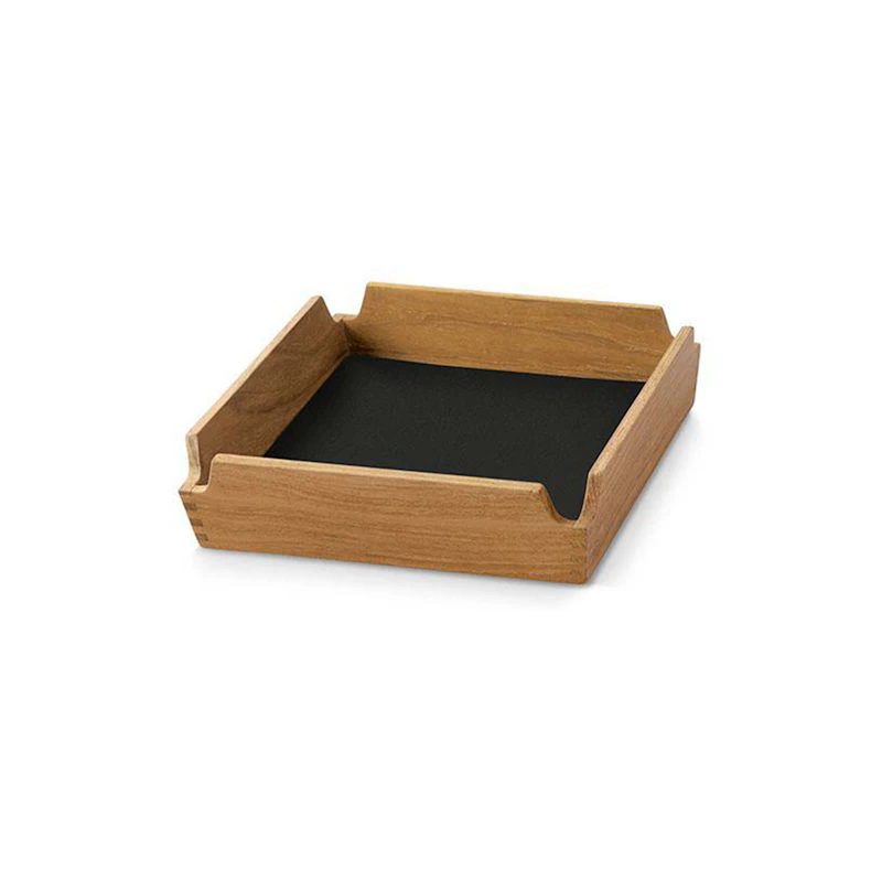 Airy Teak Tarjotin Mini, Black Ink