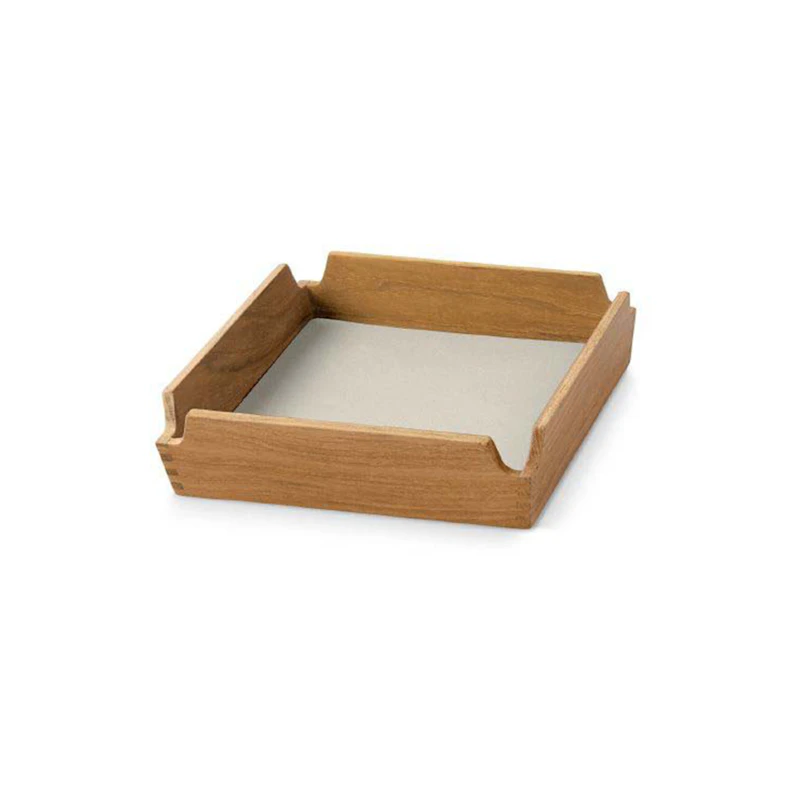 Airy Teak Tarjotin Mini, Oyster White
