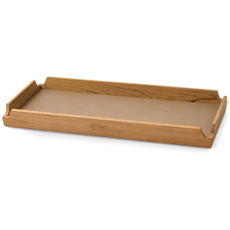 Airy Teak Tarjotin Slim, Nougat