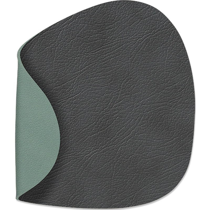 Curve Lasinalunen 11x13cm, Antracit/ Green