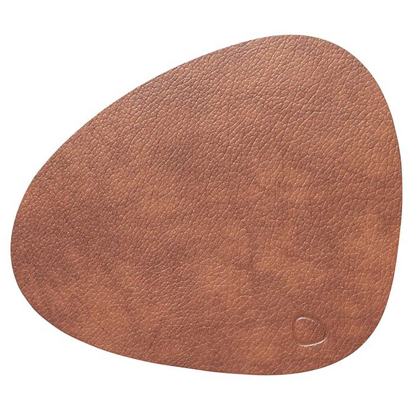 Curve L Table Mat Bull, 37x44 cm, Cognac