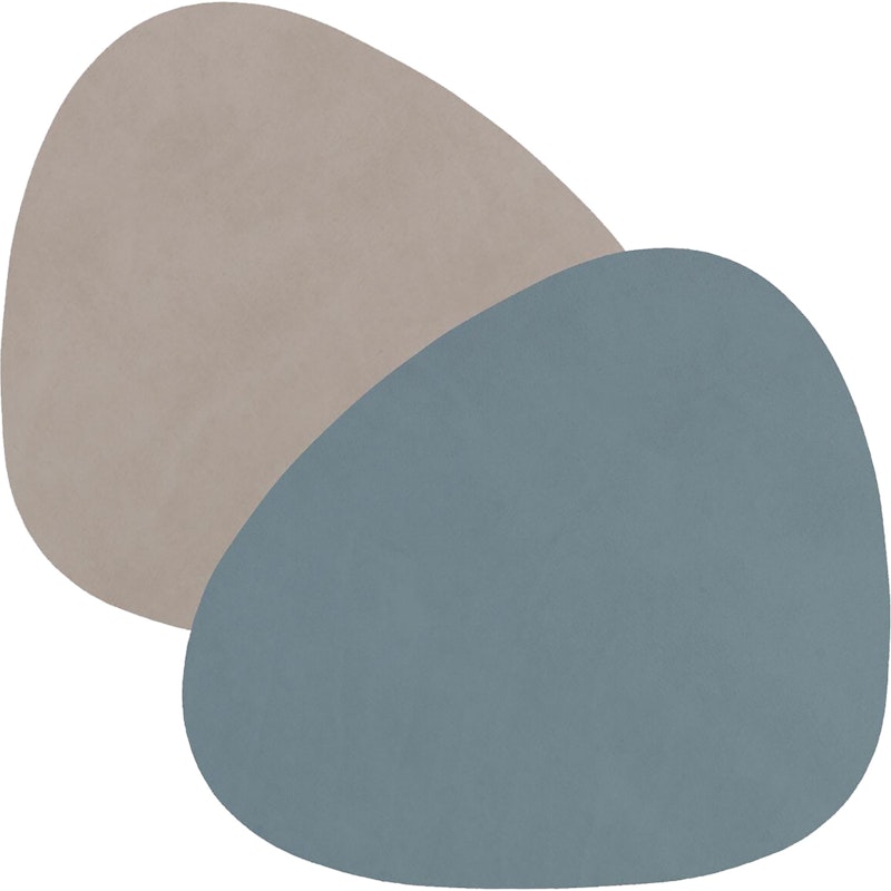 Curve Lasinalunen 11x13cm, Light Blue/ Light Grey