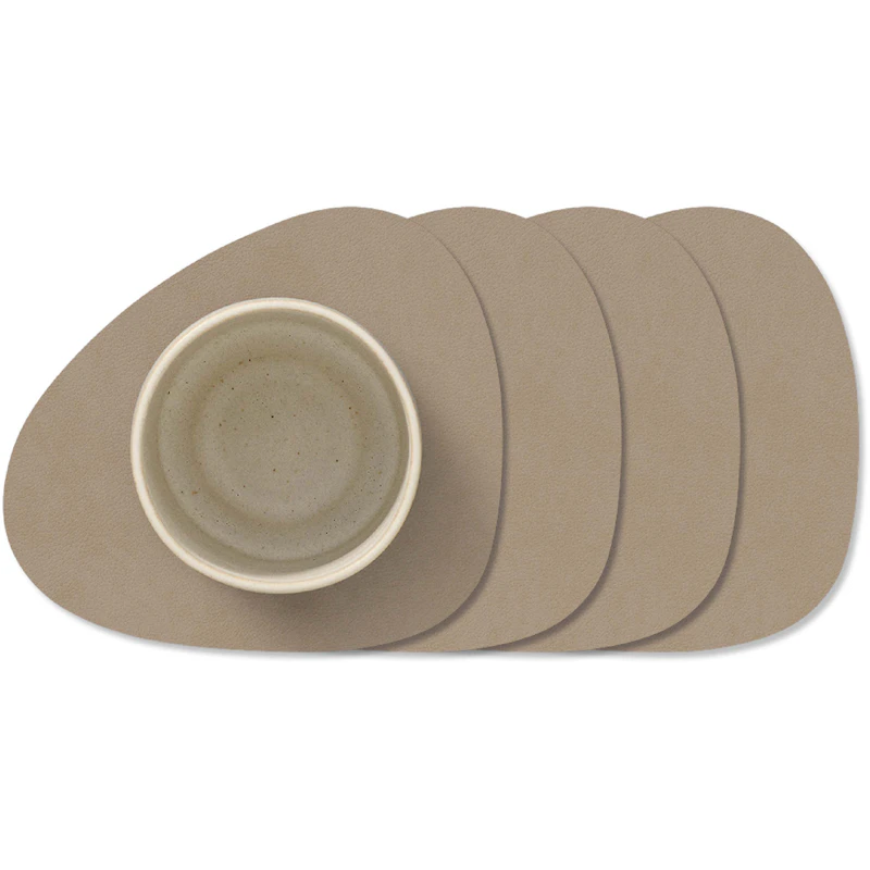 Curve Nupo Lasinalunen 4 kpl:n pakkaus, Clay Brown