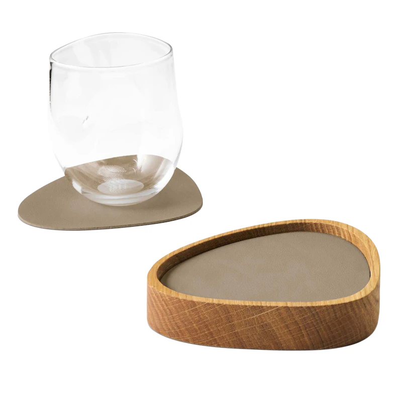 Curve S Laatikko & Lasinalunen 8 kpl:n pakkaus, Tammi / Clay Brown